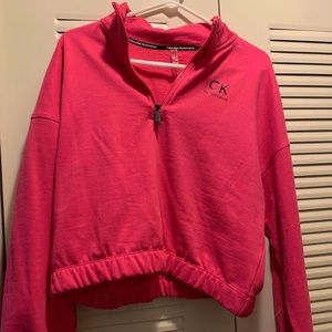 CK womens cropped sweatshirt